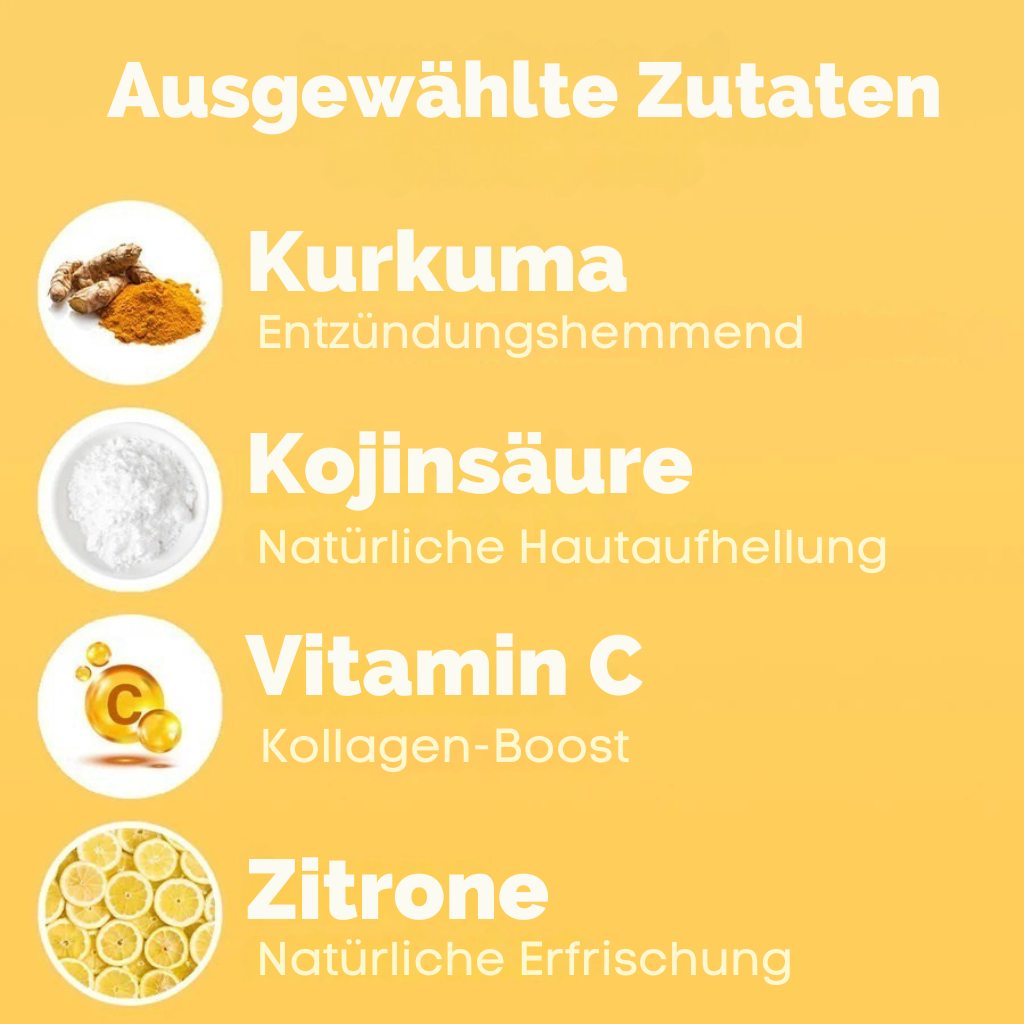 Zitronen-Kurkuma- & Kojinsäure-Aufhellungsseife